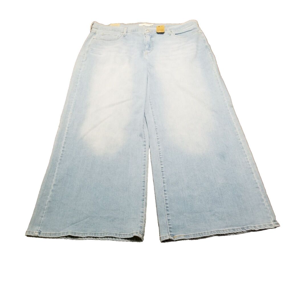 NWT Levi's 318 Shaping Wide Leg Jean Women Size 22W Blue Stretch Denim (43x31.5)